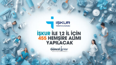 Türkiye geneli İŞKUR ile 12 ilde 445 hemşire alımı yapılacak