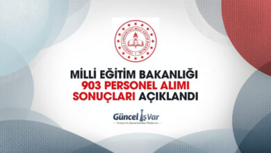 Milli Eğitim Bakanlığı MEB 903 Personel alımı sonuçları açıklandı.